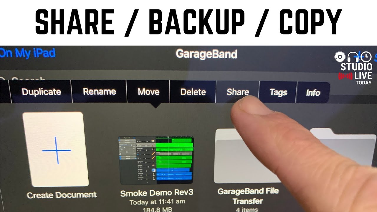 How To Share Garageband Project From Ipad To Mac